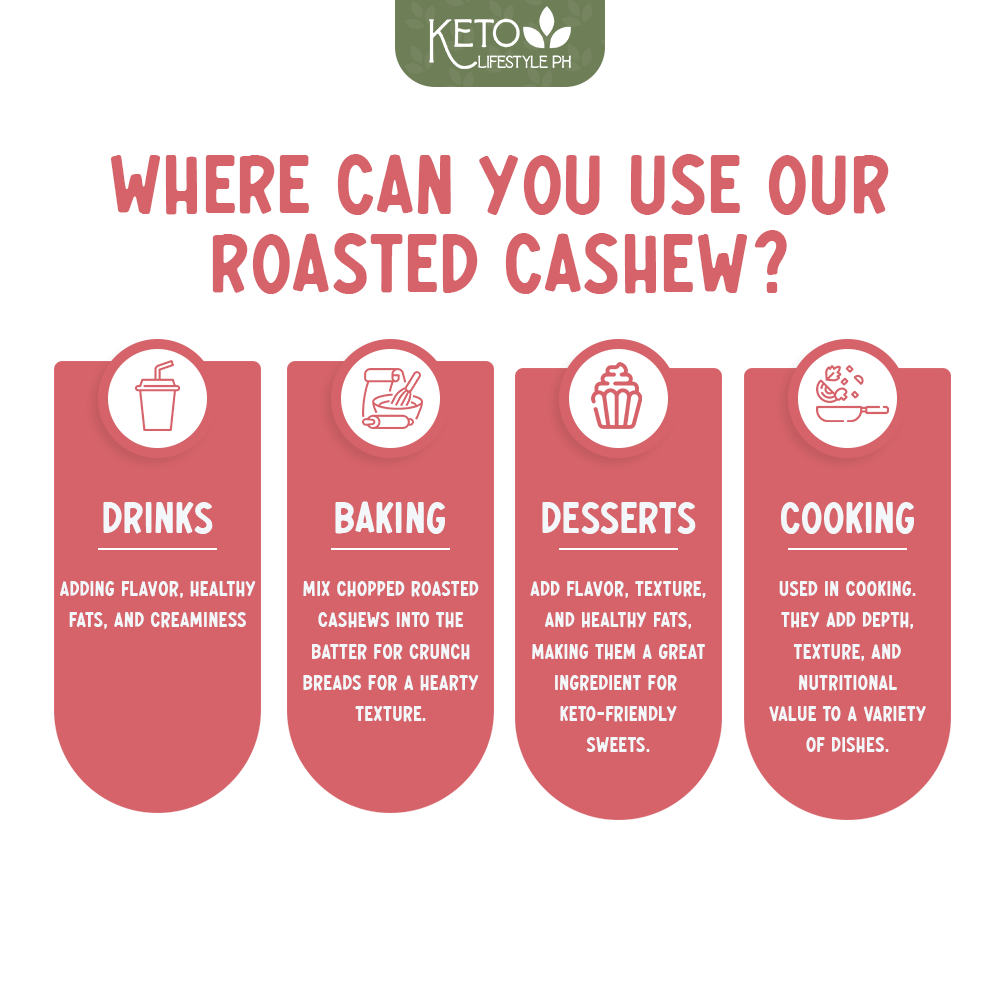 ROASTED Cashew (Unsalted/Ready to Eat/Keto Snacks)