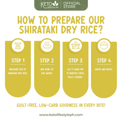 Dry | Dried Shirataki Rice Konjac (Low-carb/Low Calorie)