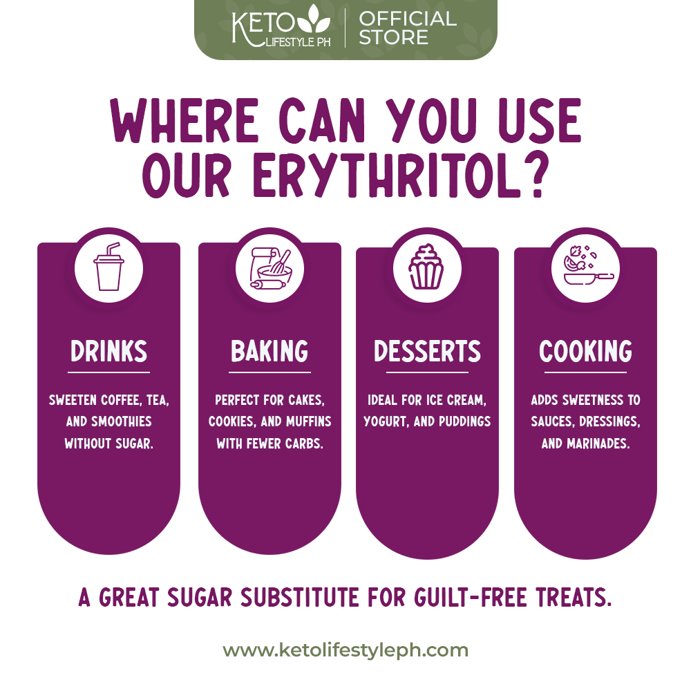 Pure Erythritol Granules (Keto/Diabetic Sweetener/Gluten-Free)
