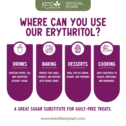 Pure Erythritol Granules (Keto/Diabetic Sweetener/Gluten-Free)