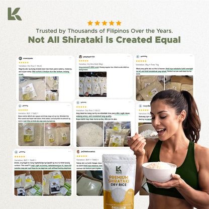 Dry | Dried Shirataki Rice Konjac (Low-carb/Low Calorie)