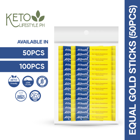 Equal Gold 100pcs/50pcs Keto Approved Sweetener