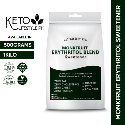 Brown and White MonkFruit Sweetener 1kg/500g - Ideal for Low-Carb/Diabetic Diets