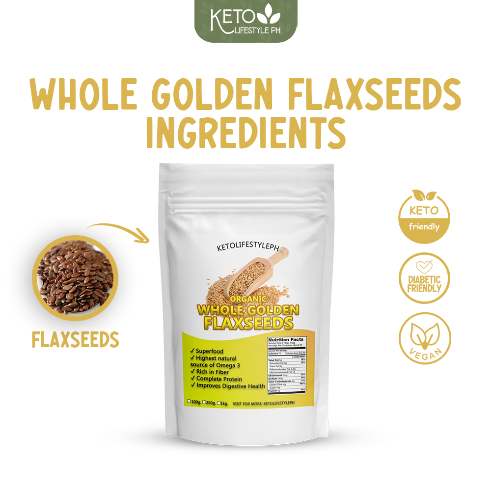 Golden Flaxseeds Meal l Whole (Gluten-Free/NON-GMO)