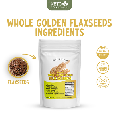 Golden Flaxseeds Meal l Whole (Gluten-Free/NON-GMO)