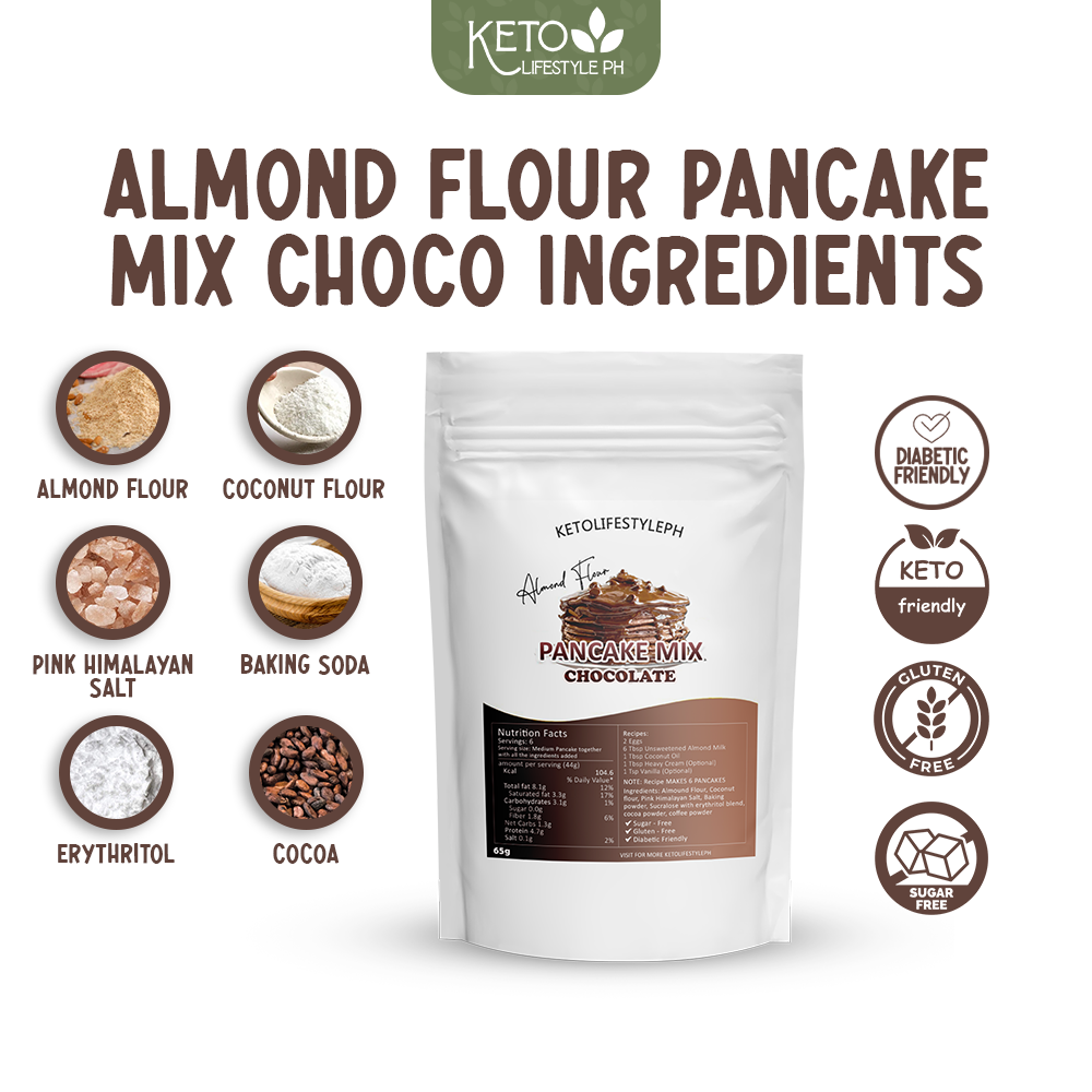 Keto Pancake Mix (Lowcarb/Gluten-Free/Sugar-Free)