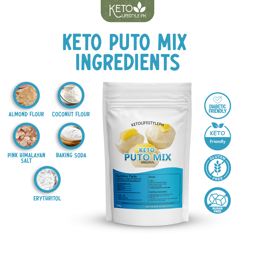 Keto Puto Mix (Sugar-Free/Gluten-Free/Low-carb)