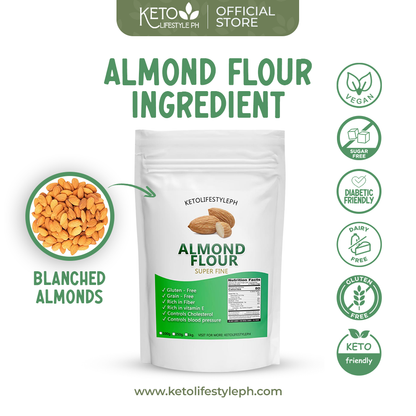 Organic Almond Flour EXTRA FINE 250grams (KETO APPROVED, GLUTEN-FREE)
