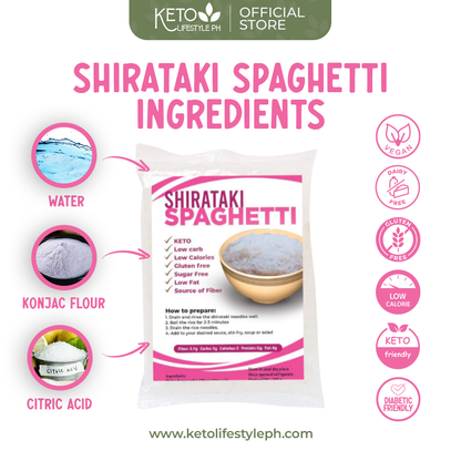 Shirataki Spaghetti 200grams ( Zero Carb/Zero Calories/ Weight & Fat Loss)