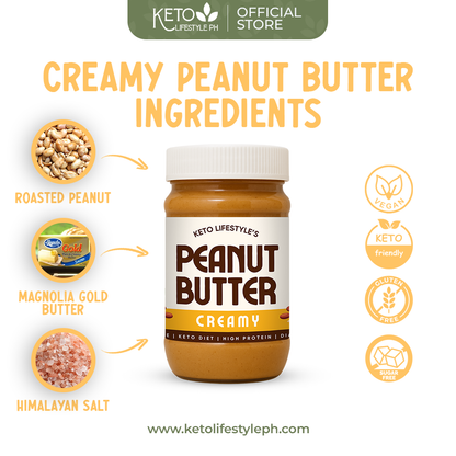 KETO Peanut Butter BIG SIZE 600GRAMS! (SUGAR-FREE)