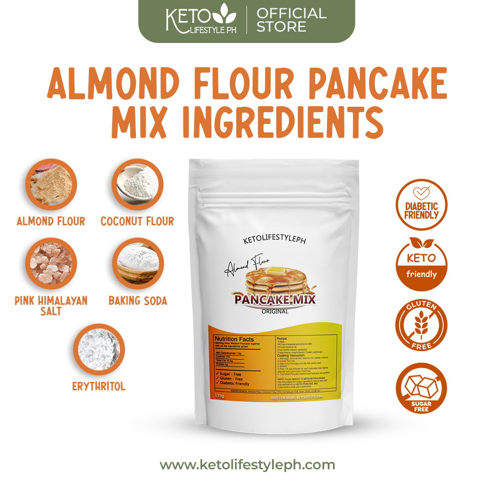 Keto Pancake Mix (Lowcarb/Gluten-Free/Sugar-Free)