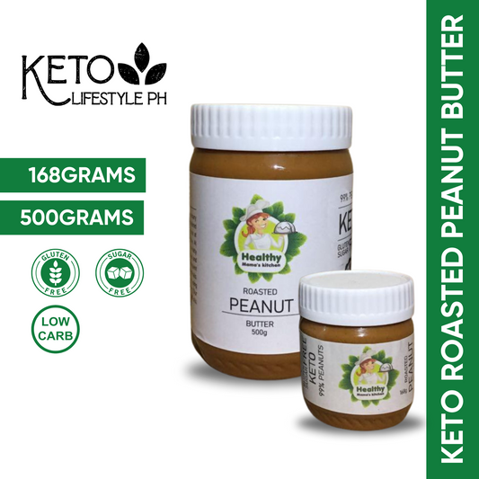 KETO Roasted Peanut Butter (Sugar-Free/Gluten-Free/100% Organic)