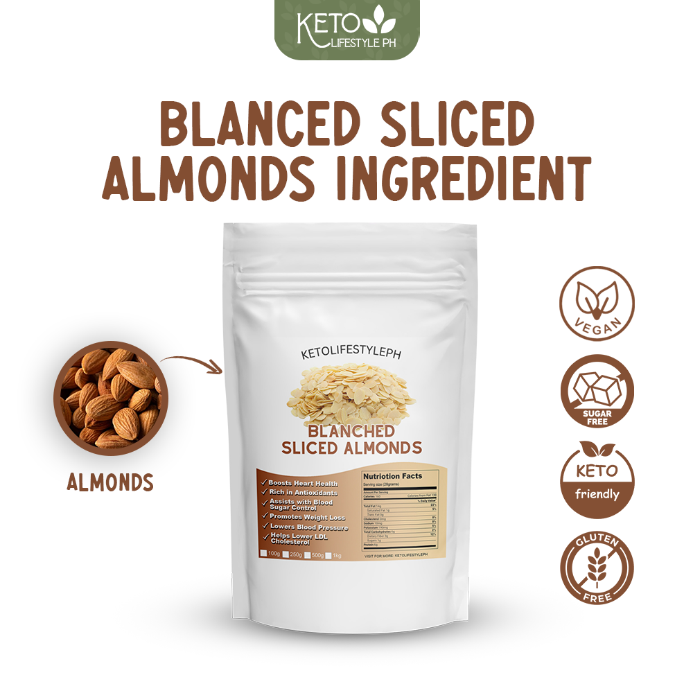 Blanched Sliced Almonds for Baking and Cooking (Keto | Low-Carb)