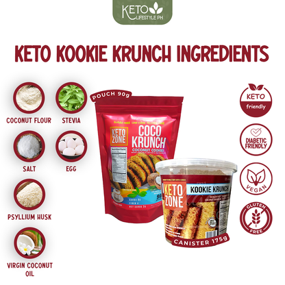 KETO Kookie Krunch 2.5g NET CARBS ONLY!! (SUGAR-FREE/GUILT-FREE)