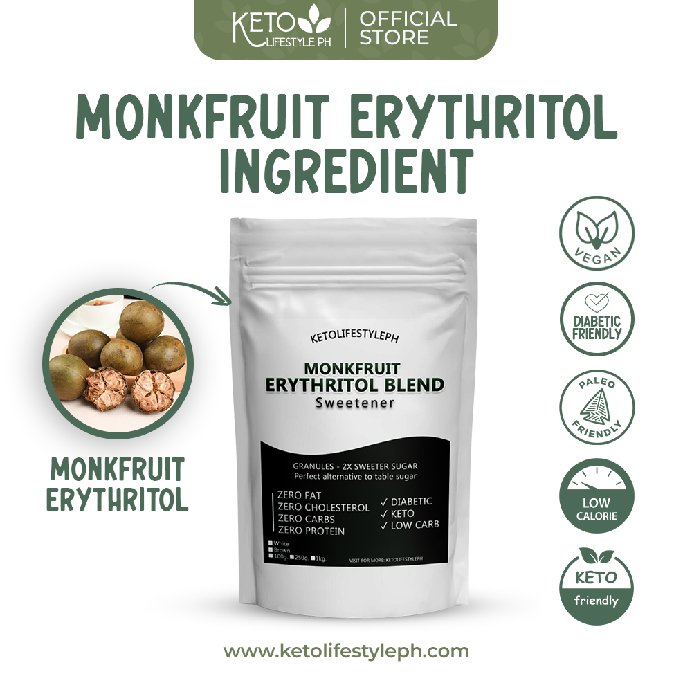 Brown and White MonkFruit Sweetener - Ideal for Low-Carb/Diabetic Diets