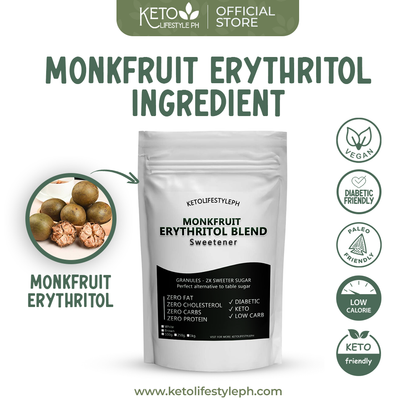Brown and White MonkFruit Sweetener - Ideal for Low-Carb/Diabetic Diets