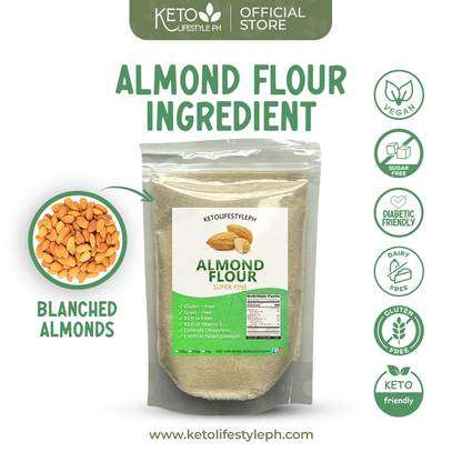 Organic Almond Flour EXTRA FINE 500g/1kg (Keto Flour/Low-carb/Good For Baking)