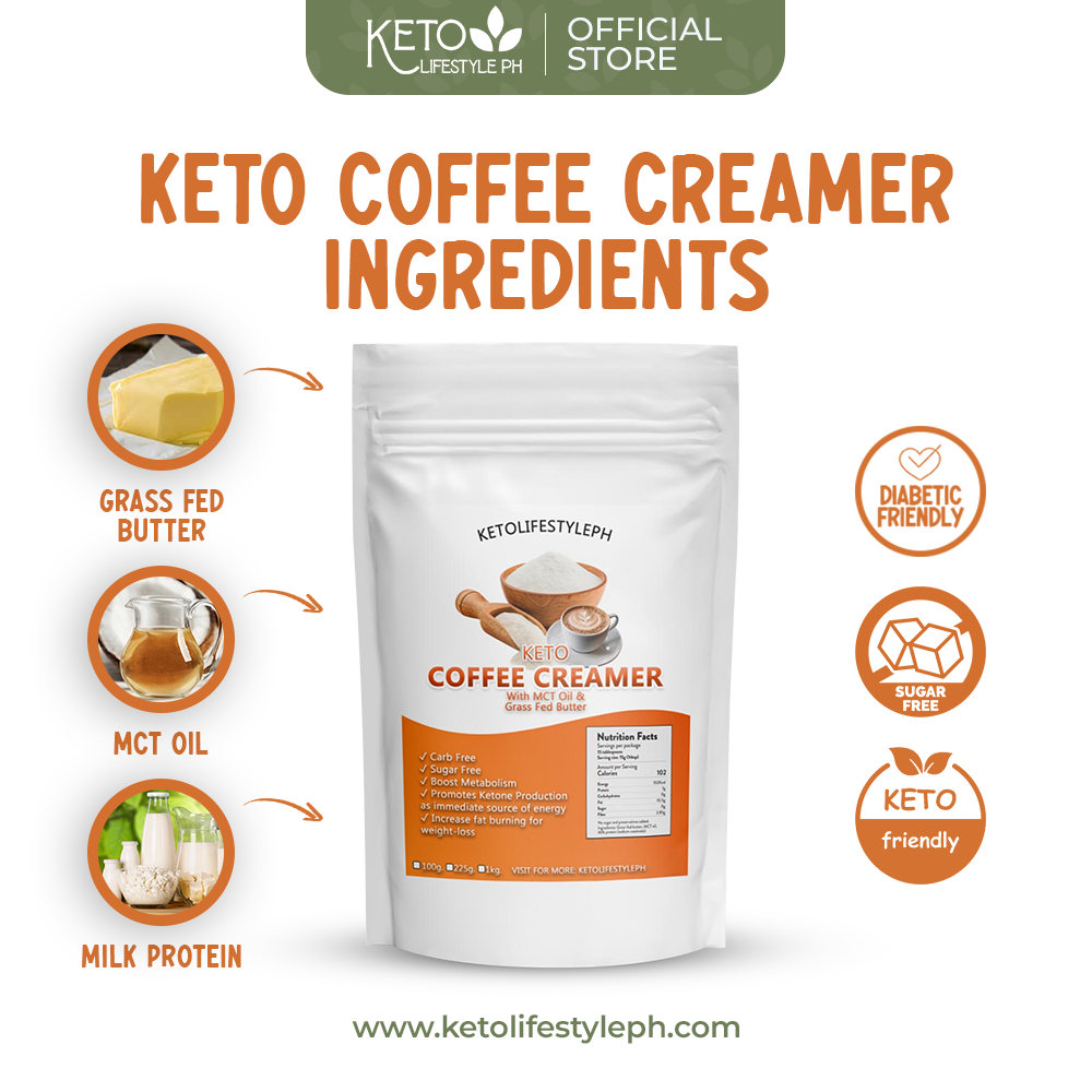 KETO Coffee Creamer with MCT OIL (CARB FREE/SUGAR FREE)