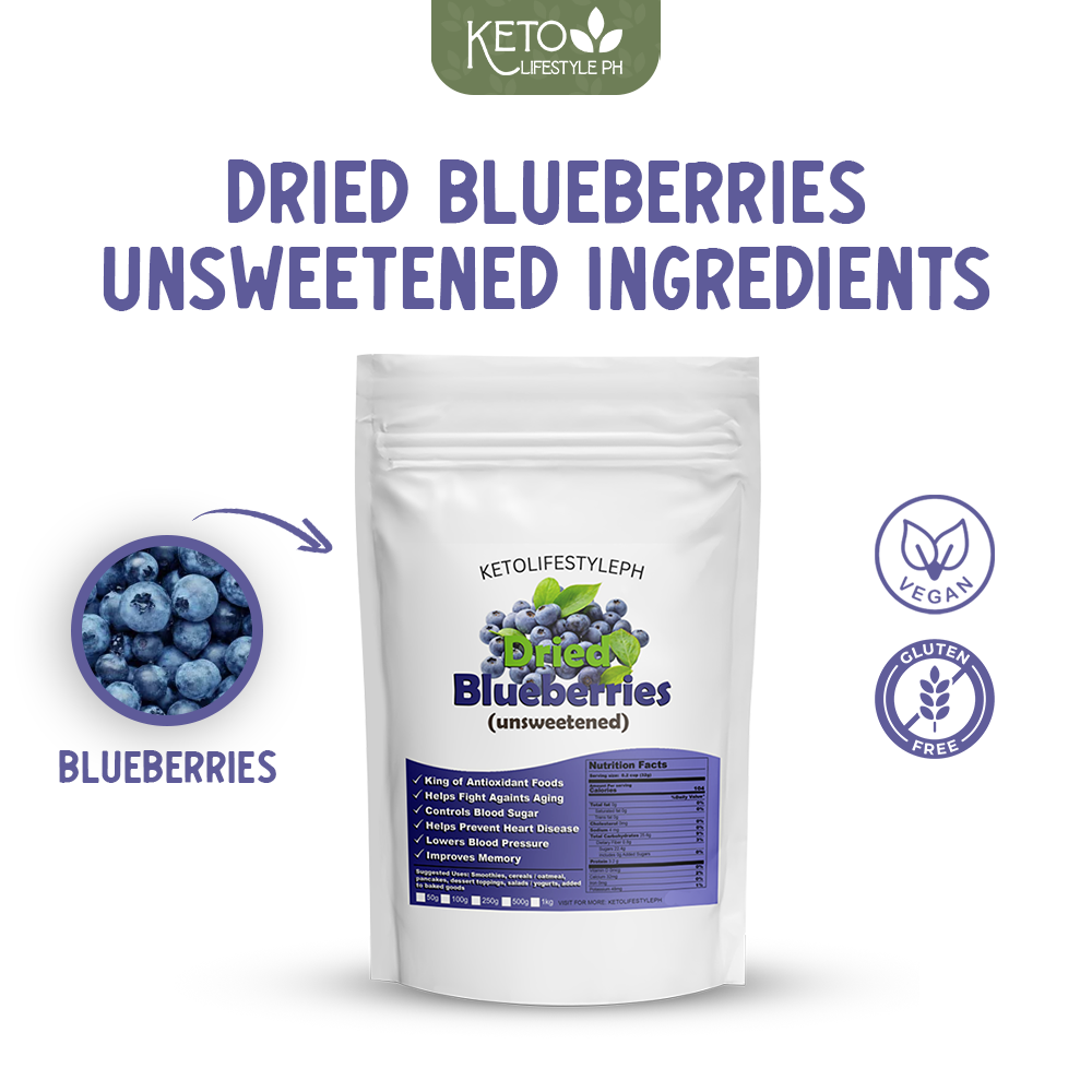 Dried Blueberries (Unsweetened)