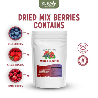Dried Mixed Berries (Strawberries/Blueberries/Cranberries)