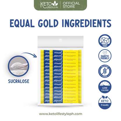 Equal Gold 100pcs/50pcs Keto Approved Sweetener