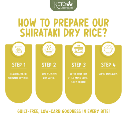 Dry | Dried Shirataki Rice Konjac (Low-carb/Low Calorie)