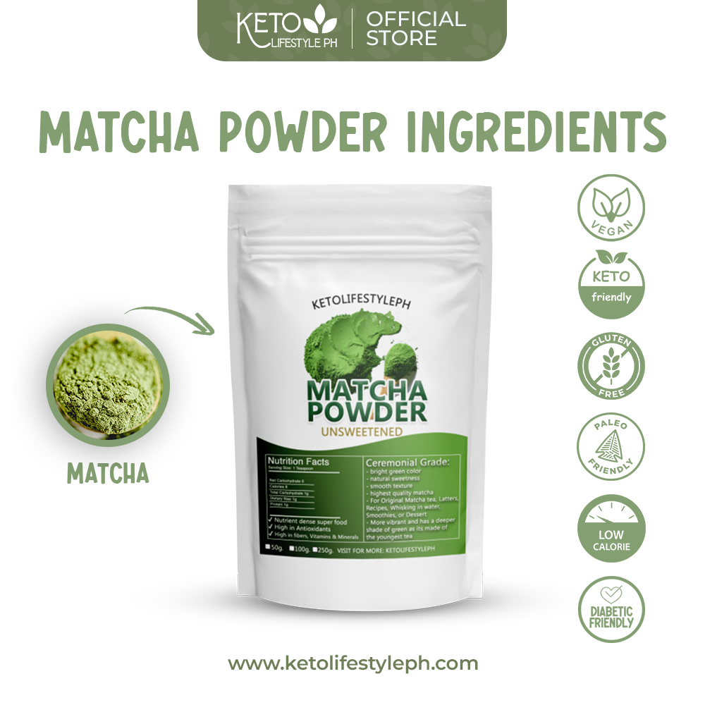 Matcha Powder Ceremonial (Unsweetened/Low-Carb/Keto)