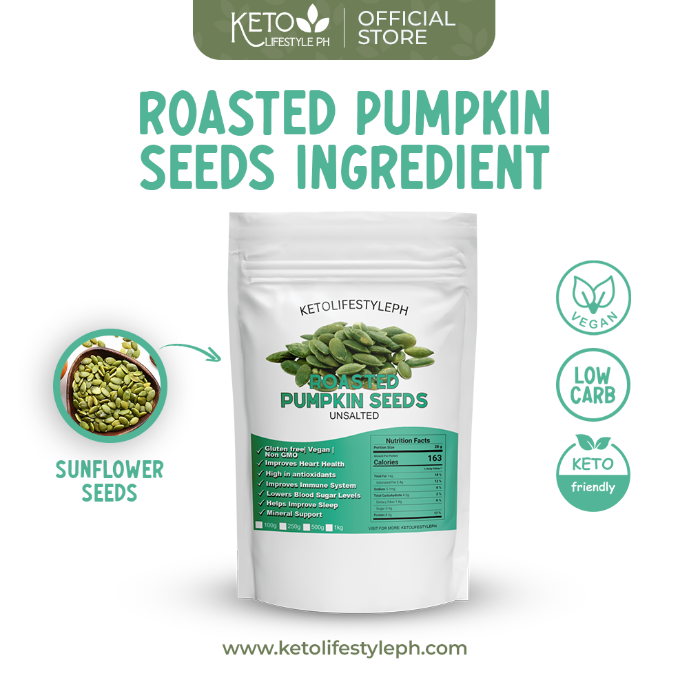 Unsalted Pumpkin Seeds - Perfectly Roasted (Keto | Low-Carb)