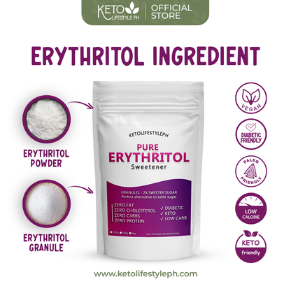 Pure Erythritol Granules (Keto/Diabetic Sweetener/Gluten-Free)