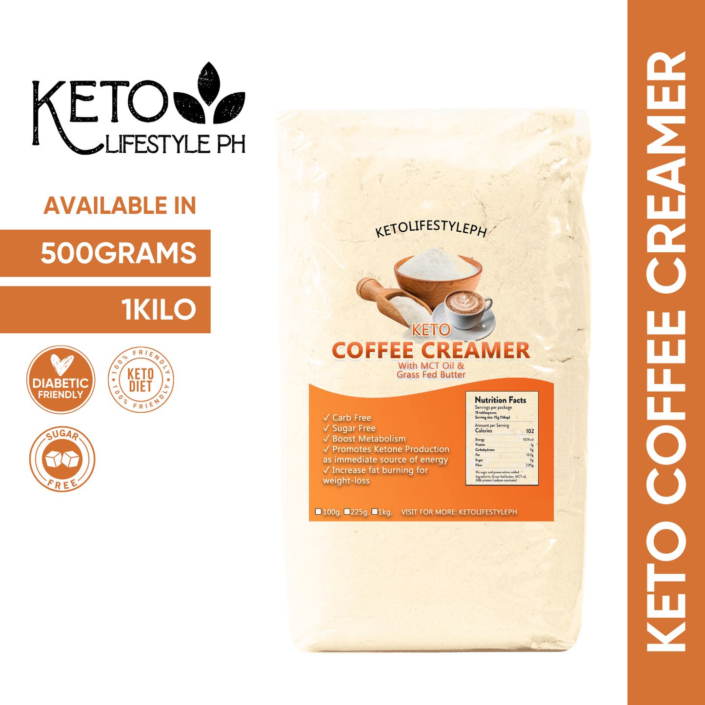 Keto Coffee Creamer with MCT OIL (1kg)