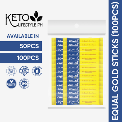 Equal Gold 100pcs/50pcs Keto Approved Sweetener