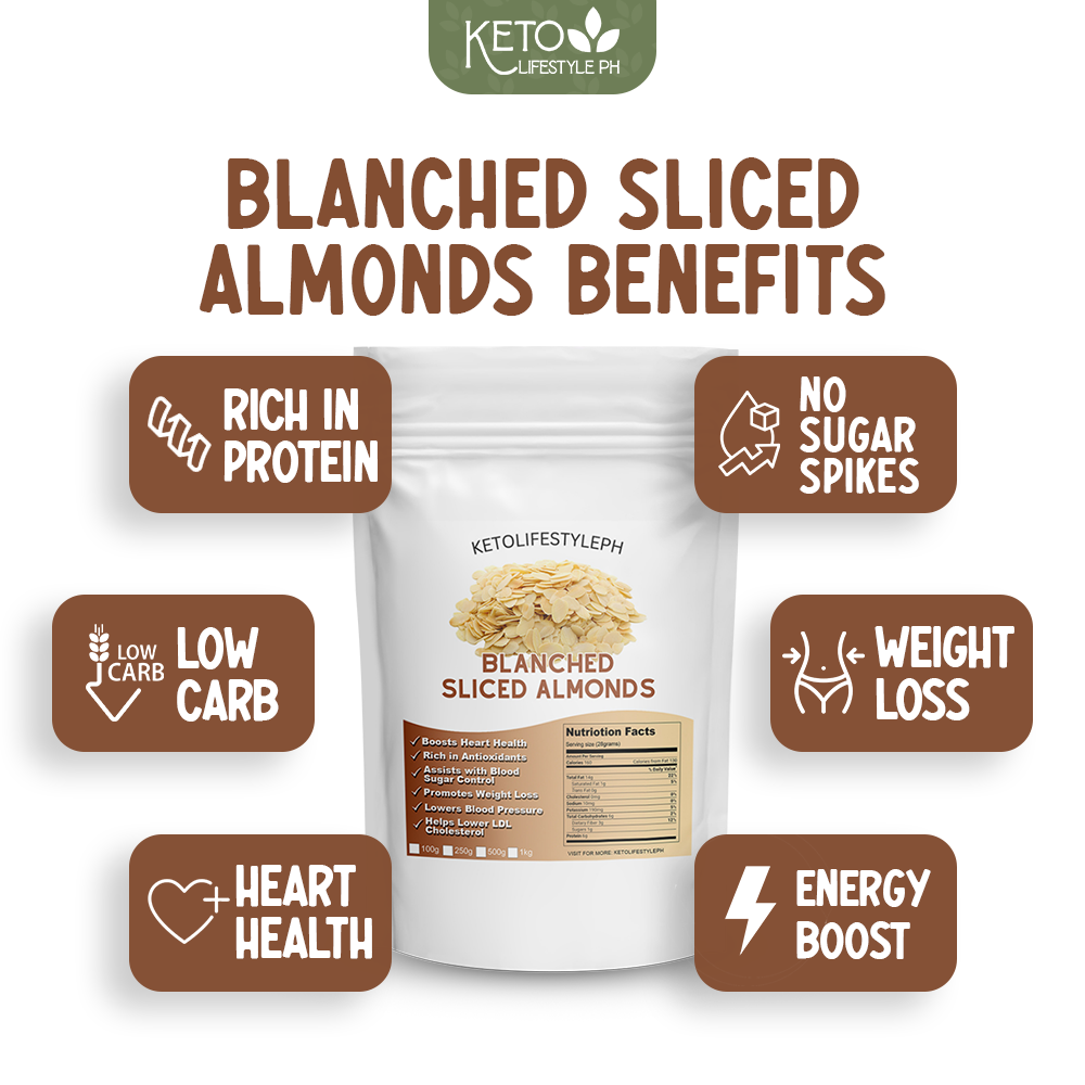 Blanched Sliced Almonds for Baking and Cooking (Keto | Low-Carb)