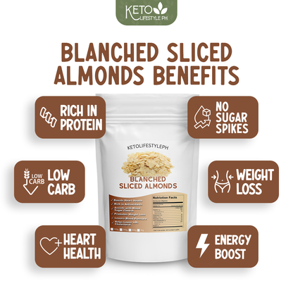 Blanched Sliced Almonds for Baking and Cooking (Keto | Low-Carb)