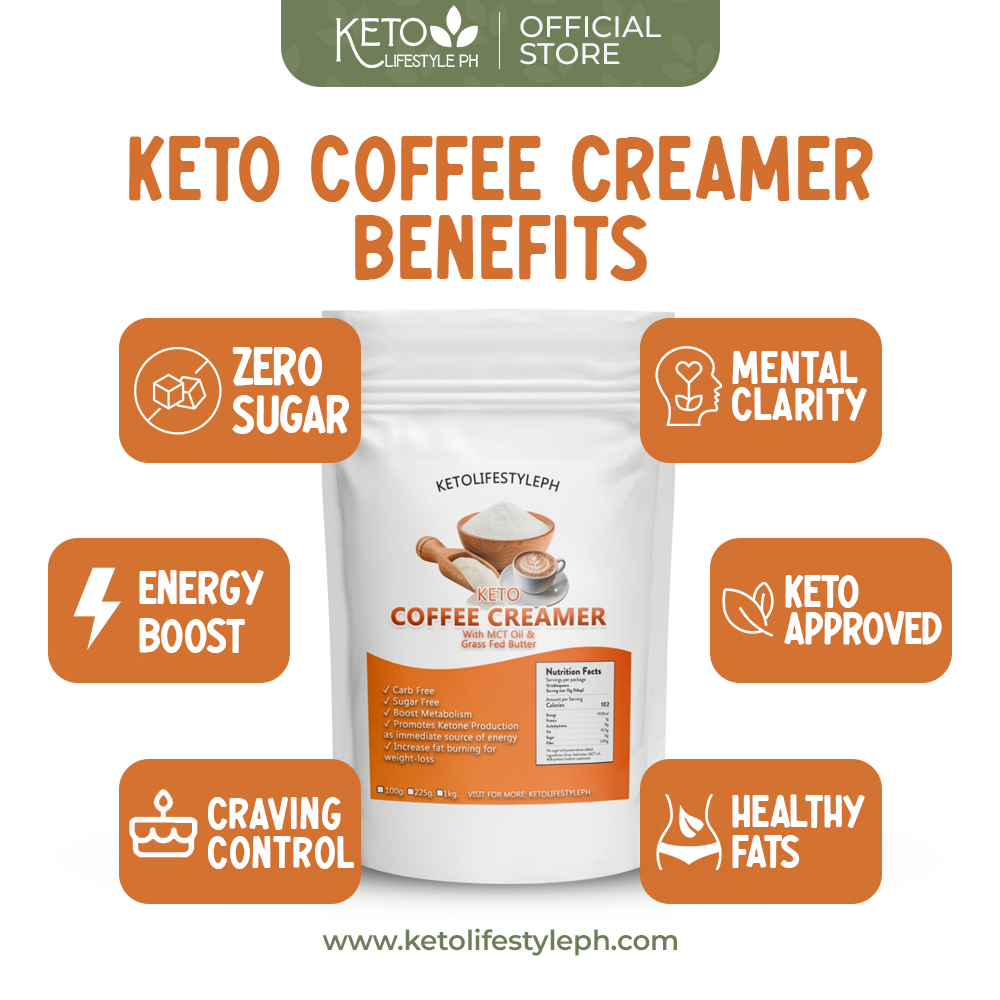 KETO Coffee Creamer with MCT OIL (CARB FREE/SUGAR FREE)