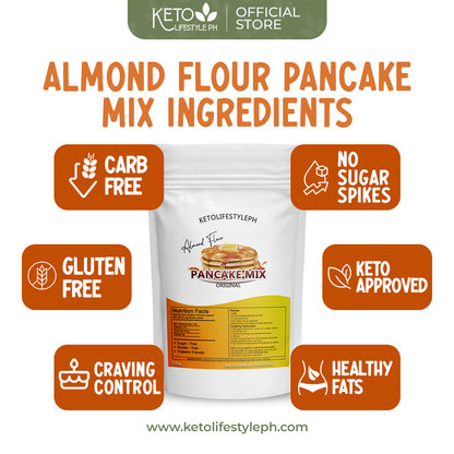 Keto Pancake Mix (Lowcarb/Gluten-Free/Sugar-Free)