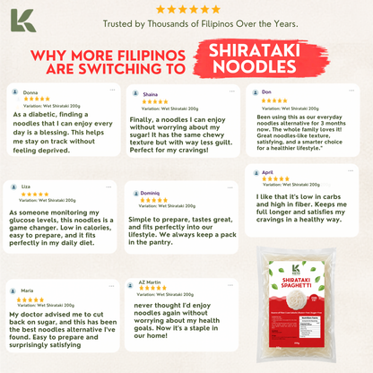 Shirataki Spaghetti 200grams ( Zero Carb/Zero Calories/ Weight & Fat Loss)