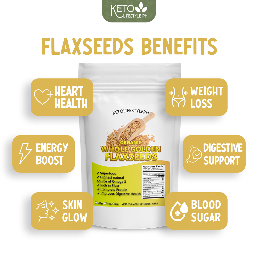 Golden Flaxseeds Meal l Whole (Gluten-Free/NON-GMO)