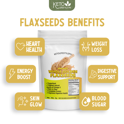 Golden Flaxseeds Meal l Whole (Gluten-Free/NON-GMO)