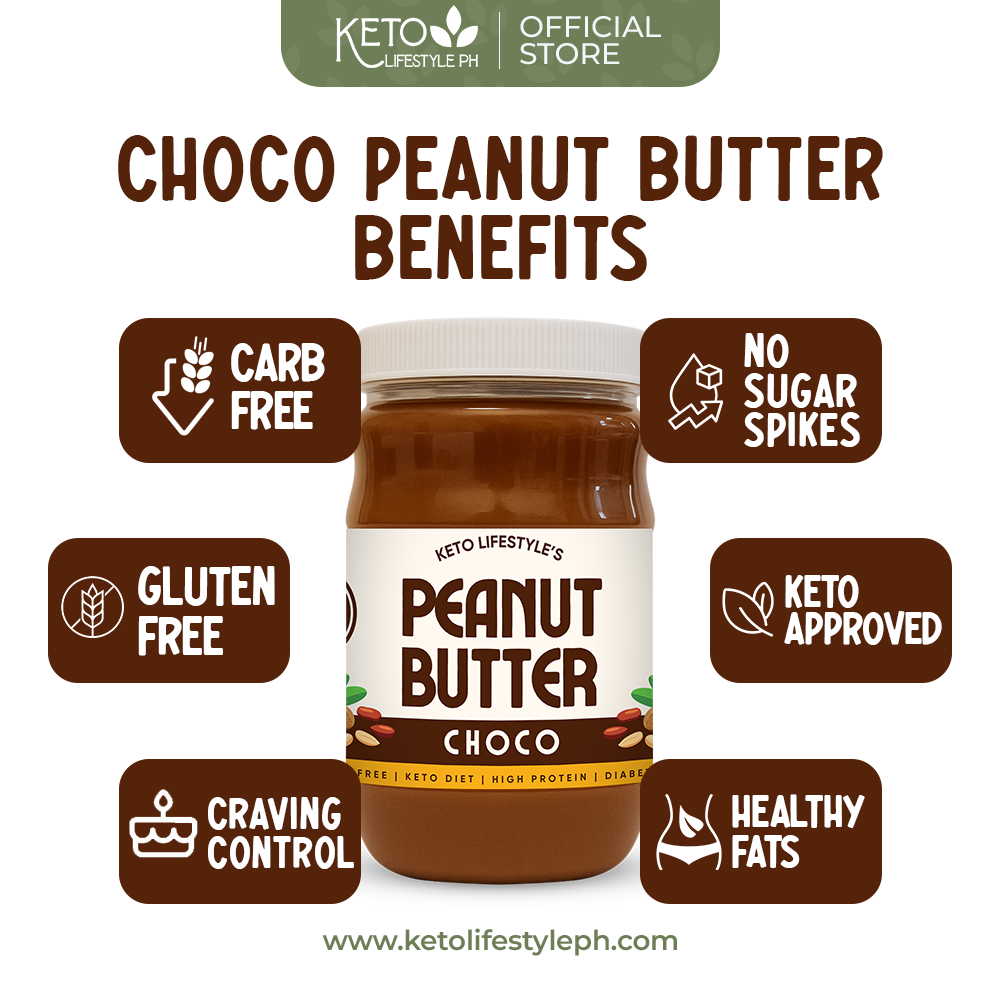 CHOCO Peanut Butter 260g/600g (SUGAR FREE/KETO APPROVED/DIABETIC FRIENDLY)
