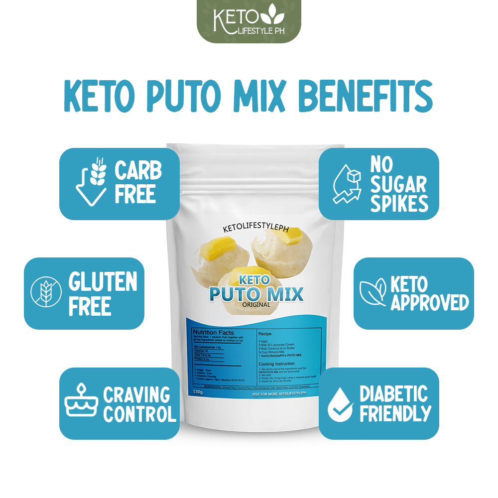 Keto Puto Mix (Sugar-Free/Gluten-Free/Low-carb)