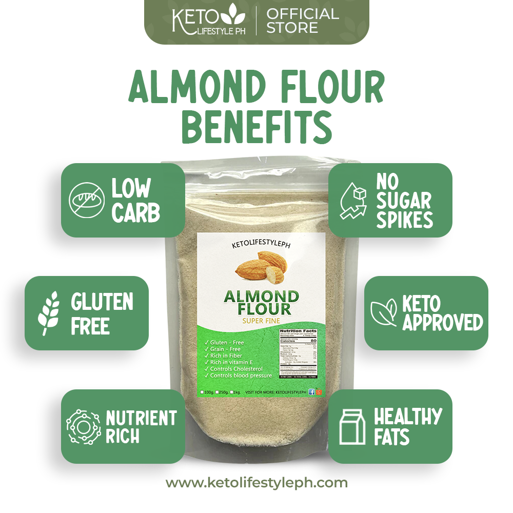 Organic Almond Flour EXTRA FINE 500g/1kg (Keto Flour/Low-carb/Good For Baking)