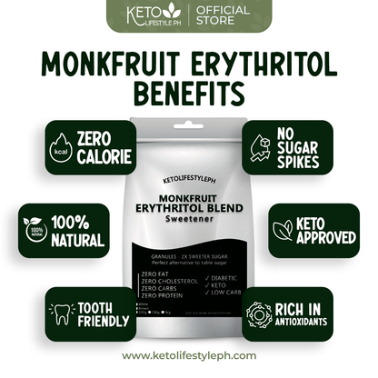 Brown and White MonkFruit Sweetener 1kg/500g - Ideal for Low-Carb/Diabetic Diets