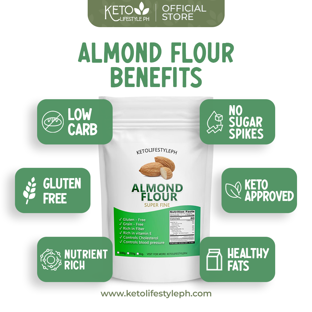 Organic Almond Flour EXTRA FINE 250grams (KETO APPROVED, GLUTEN-FREE)