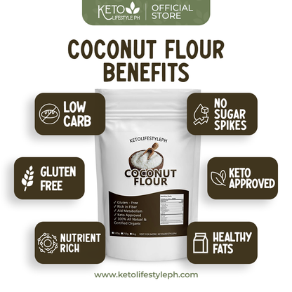 Organic Coconut Flour 250g/1kg (Superfood/Keto Approved/Gluten-Free/Non GMO)