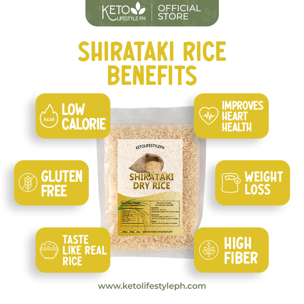Dry | Dried Shirataki Rice Konjac (Low-carb/Low Calorie)