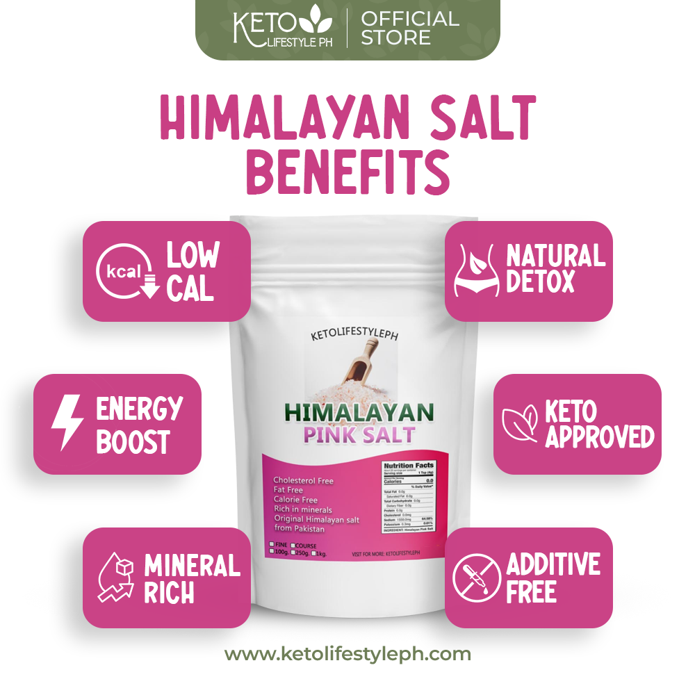Pink Himalayan Salt 1kg/250g/100g (Authentic from Pakistan/Keto/Low-carb)