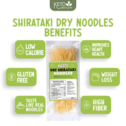 Shirataki Dry Noodles - Low Calorie, Low Carb, and Gluten-Free (80g)