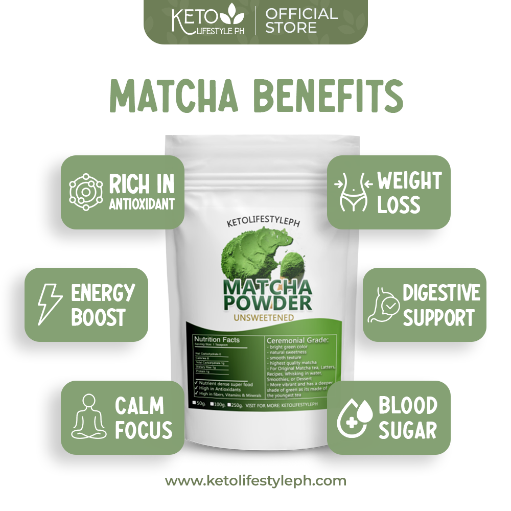 Matcha Powder Ceremonial (Unsweetened/Low-Carb/Keto)