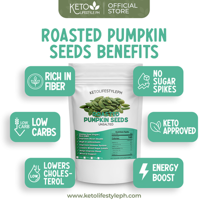 Unsalted Pumpkin Seeds - Perfectly Roasted (Keto | Low-Carb)