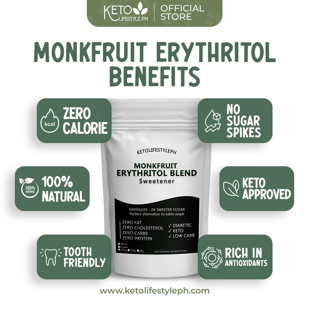 Brown and White MonkFruit Sweetener - Ideal for Low-Carb/Diabetic Diets